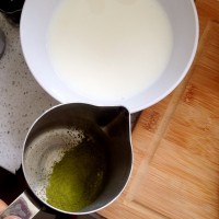 红豆抹茶拿铁的做法 图解2 -->