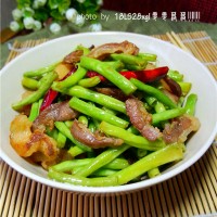 豇豆炒腊肉的做法 图解9 -->