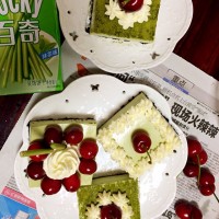 抹茶冻芝士蛋糕 6寸的做法 图解9 -->
