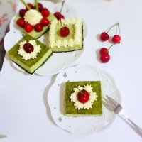 抹茶冻芝士蛋糕 6寸的做法 图解10 -->