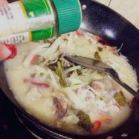 私房菜之酸菜炖排骨的做法 图解13 -->