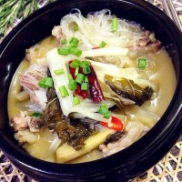 私房菜之酸菜炖排骨的做法 图解14 -->