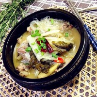 私房菜之酸菜炖排骨的做法 图解15 -->