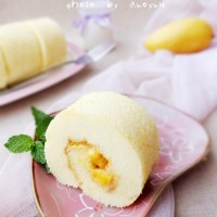 芒果蛋糕卷的做法 图解13 -->