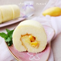芒果蛋糕卷的做法 图解14 -->