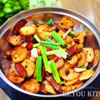 干锅土豆片的做法 图解8 -->