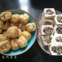 双色酿豆腐的做法 图解5 -->