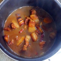 快手晚餐家常红烧肉的做法 图解10 -->