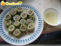 夏季吃苦----苦瓜酿肉的做法 图解4 -->