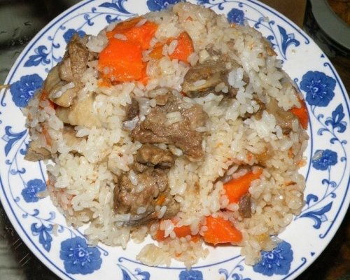 羊肉手抓饭的做法