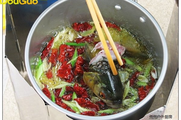 野钓水煮鱼火锅-户外美食的做法