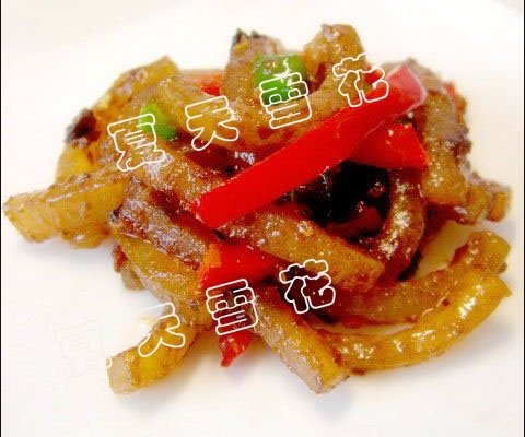 小炒猪皮—美丽厨娘的做法