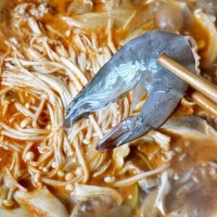 韩式肥牛鲜虾锅的做法 图解10 -->