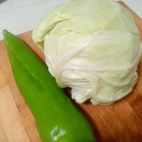 孜然包菜炒面的做法 图解1 -->