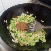 孜然包菜炒面的做法 图解6 -->