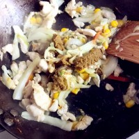 绿咖喱鸡肉卷的做法 图解18 -->