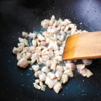 奶香南瓜鸡肉焗饭的做法 图解4 -->