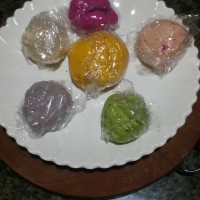 手工彩虹蝴蝶面的做法 图解2 -->