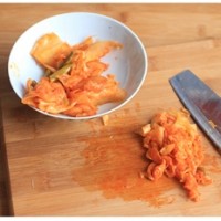 芝士泡菜焗年糕的做法 图解2 -->