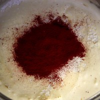 红石榴乳酪丝绒蛋糕的做法 图解3 -->