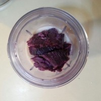 椰香紫薯糯米糍的做法 图解3 -->