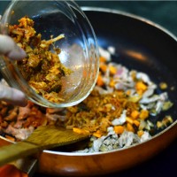 韩国泡菜炒饭的做法 图解4 -->