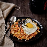 韩国泡菜炒饭的做法 图解8 -->