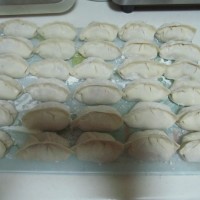 佛手瓜三鲜锅贴 的做法 图解10 -->