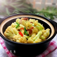 冬日暖身——干锅辣花菜的做法 图解13 -->