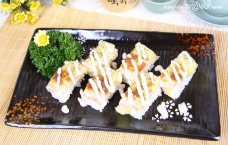 芝士三文鱼寿司的做法