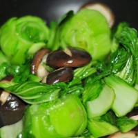 青菜香菇的做法 图解7 -->