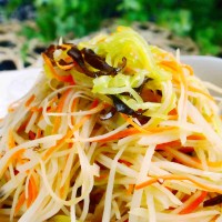 炝拌三丝——菁选酱油试用菜谱的做法 图解12 -->