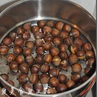 桂花蒸板栗的做法 图解4 -->