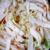 蒜香家常炒饼的做法 图解4 -->