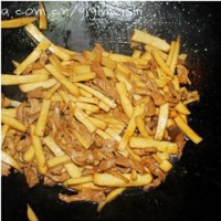 肉丝炒杏鲍菇的做法 图解8 -->