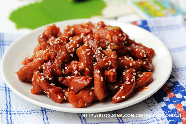 糖醋肉段的做法
