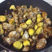 香菇板栗焖鸡的做法 图解6 -->