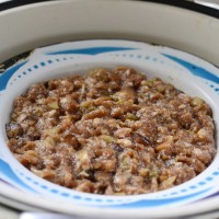 香菇榨菜蒸肉饼--乌江榨菜的做法 图解6 -->