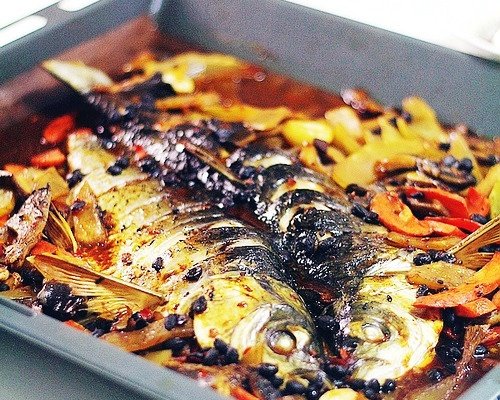 豉汁烤鱼的做法