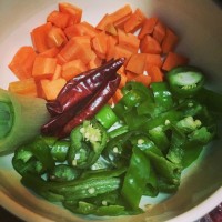 豌豆炒肉的做法 图解2 -->