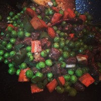 豌豆炒肉的做法 图解6 -->