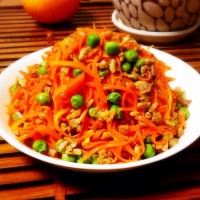 适合学生的菜品——肉末炒胡萝卜丝的做法 图解8 -->