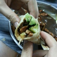 京酱肉丝饼卷(非油炸版肯德基老北京鸡肉卷)的做法 图解9 -->