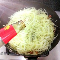 小炒木瓜丝的做法 图解7 -->