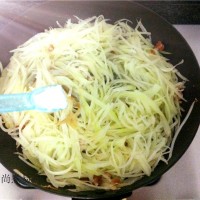 小炒木瓜丝的做法 图解8 -->