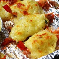 菜男蒜香芝士焗大虾的做法 图解6 -->