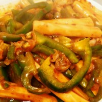 不用韩式辣酱的辣炒年糕的做法 图解4 -->