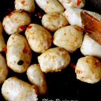 剁椒豆豉蒸芋头的做法 图解3 -->