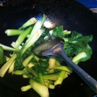 香菇油菜的做法 图解2 -->