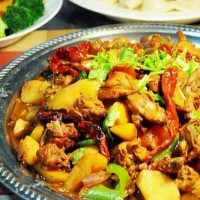 新疆大盘鸡的做法 图解10 -->